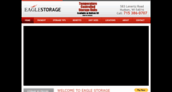 Desktop Screenshot of eaglestoragewi.com