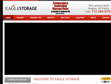 Tablet Screenshot of eaglestoragewi.com